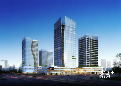 中国民商总部大楼效果图。 中国民商总部大楼效果图。