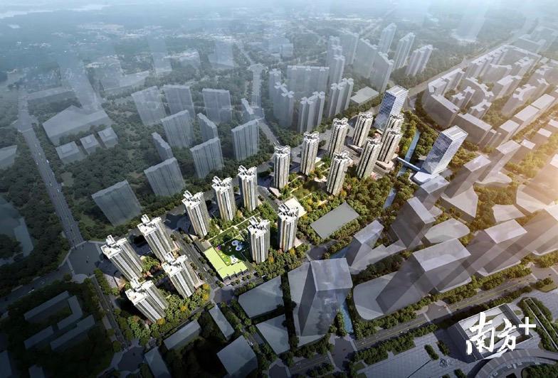 安置地块鸟瞰图 安置地块鸟瞰图