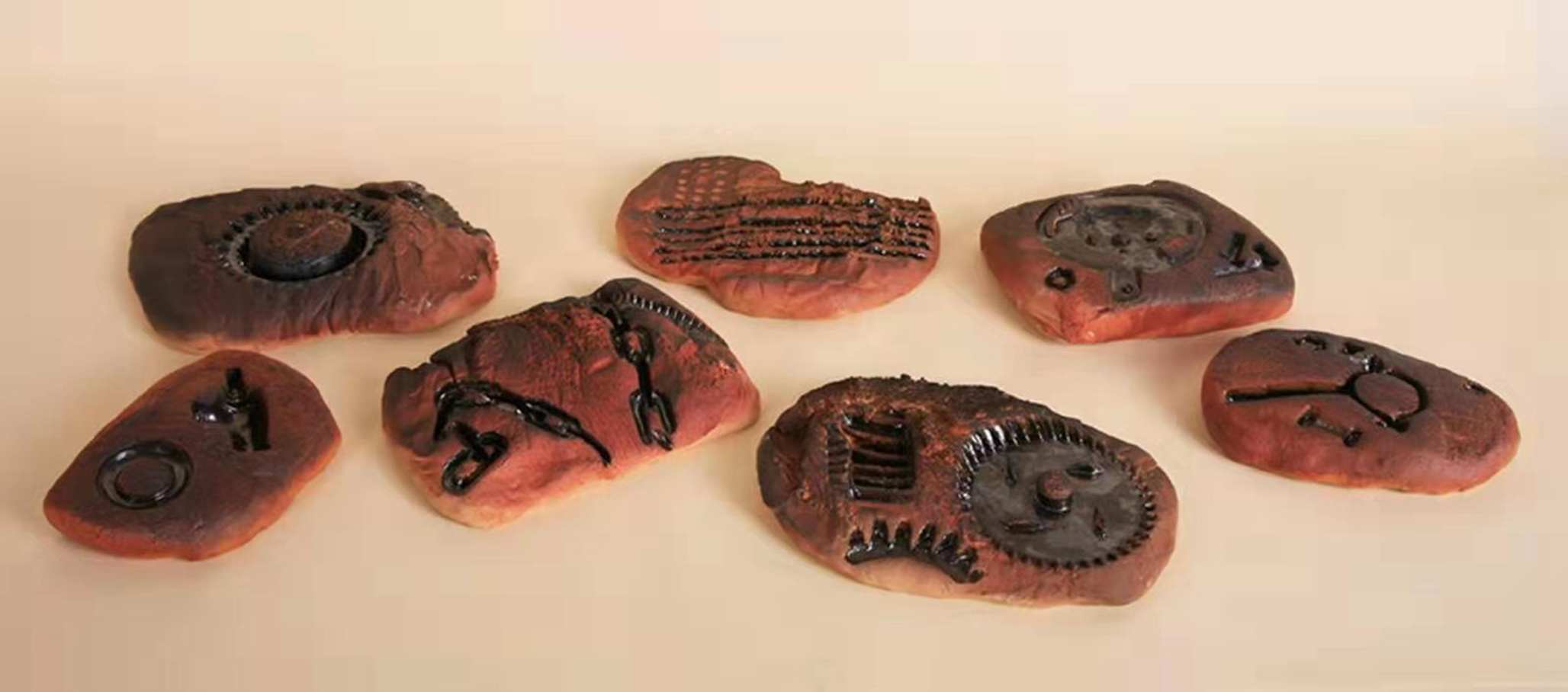 余圆圆《后工业时代的化石》系列作品。