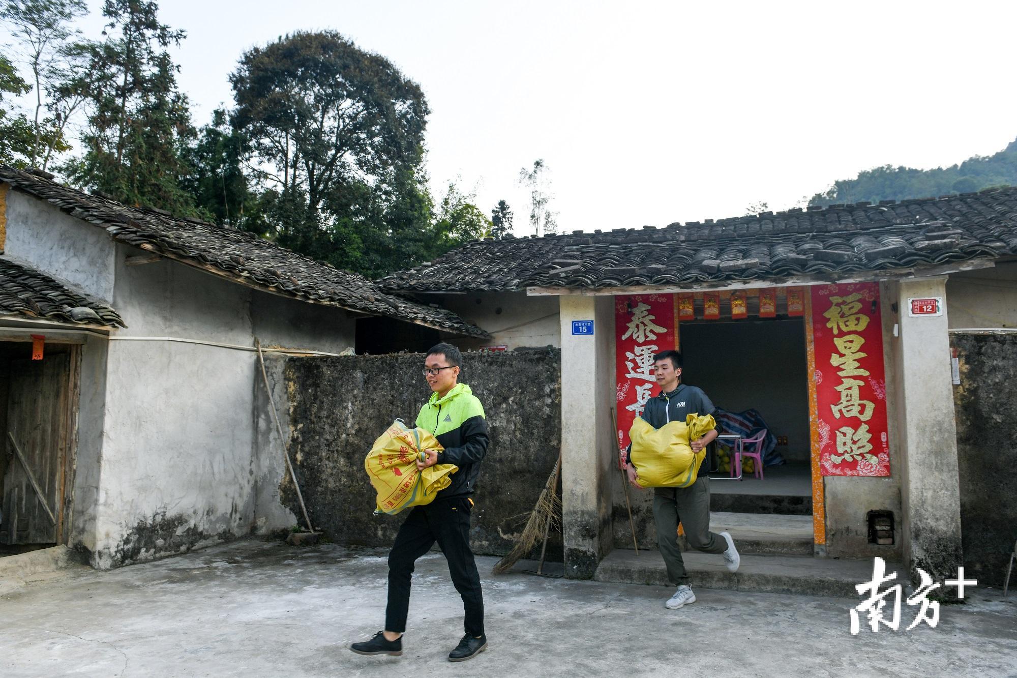 团队通过电商平台帮助乡亲销售金柚、蜂蜜、番薯等农产品。