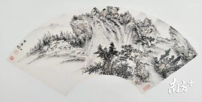 作品名称:《山水扇面》 2016 作品名称:《山水扇面》 2016