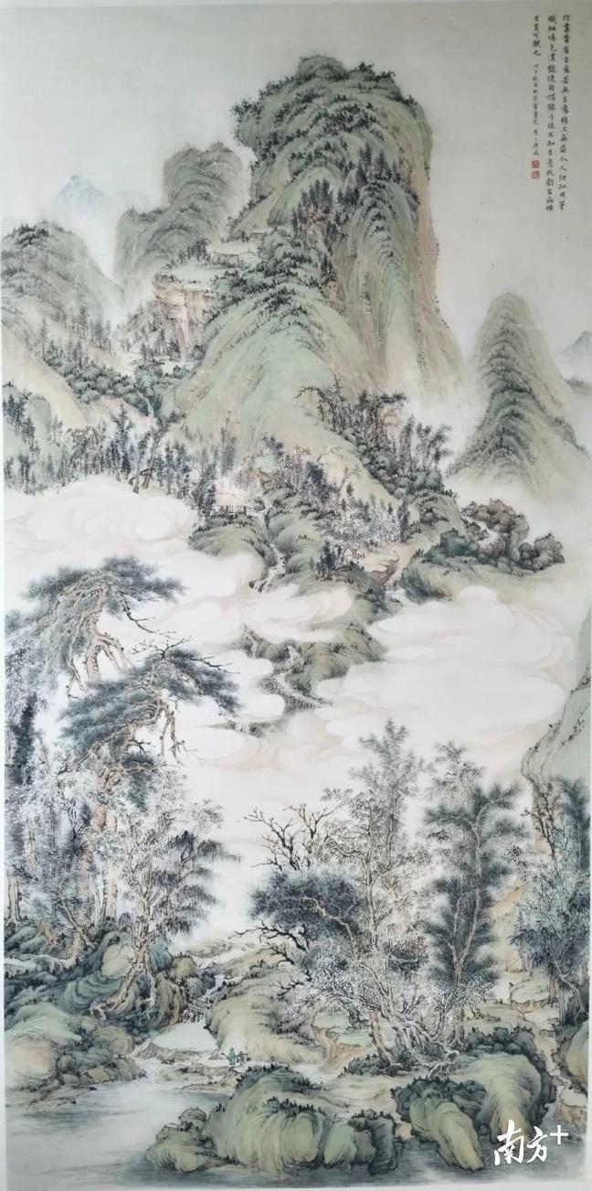 作品名称:《青绿山水》 2014 作品名称:《青绿山水》 2014