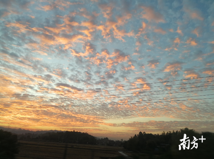 晚霞中的层云，清城的天，今天醉了。 罗秋明 手机拍摄