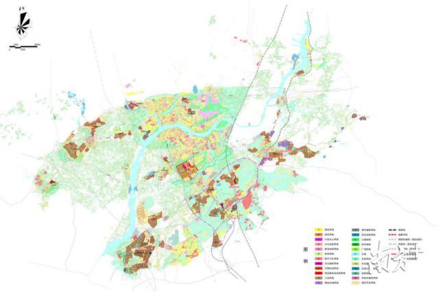 《清远市中心城区工业用地控制线划定范围及编码图》
