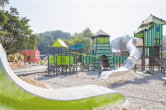 江海区儿童公园建设正在加快推进。周华东 摄