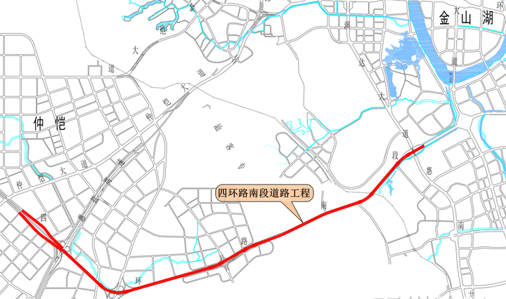 惠州市四环路最新图图片