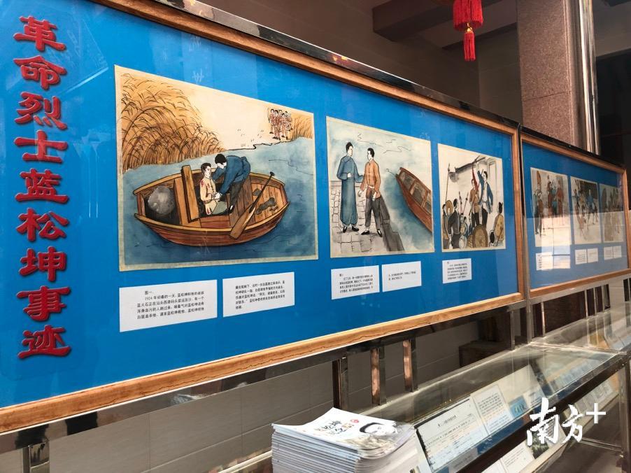 一幅幅漫画还原了烈士的英雄事迹。余丹 摄