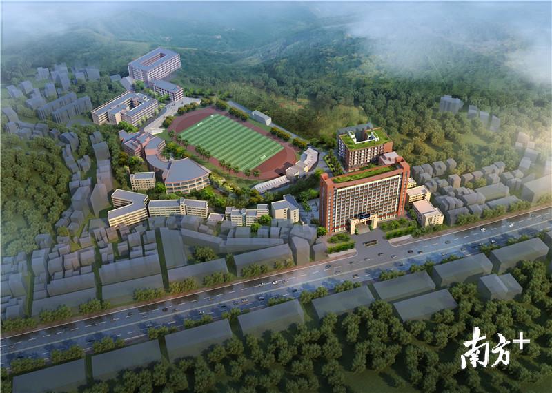 市纺织服装学校新建教学实训楼及学生宿舍楼项目效果图