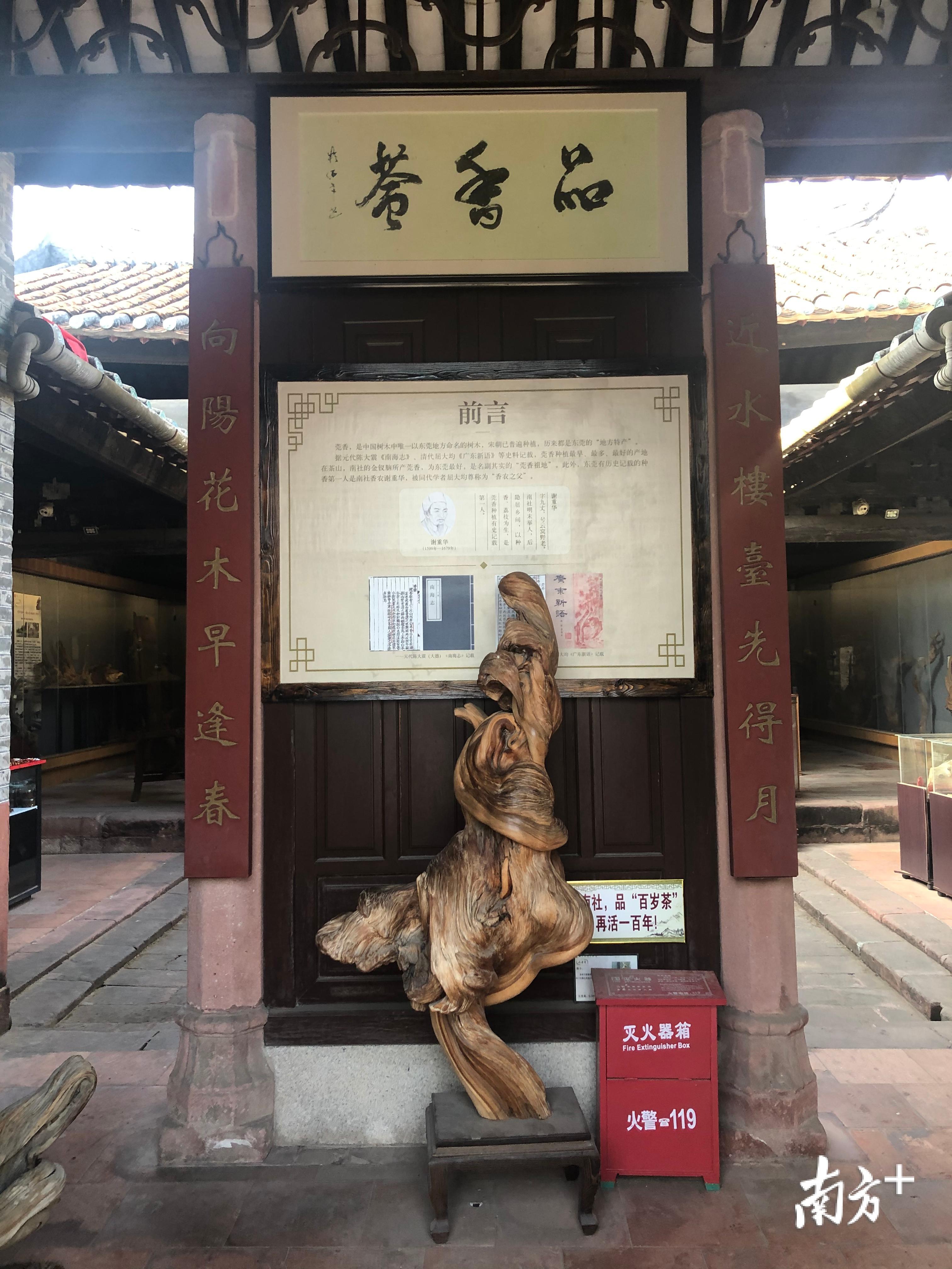 如今在南社明清古村落里转一圈，莞香文化是随处可见。（张晓敏摄）