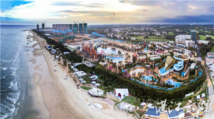 鼎龙湾旅游度假区一景。 记者 张锋锋 摄 