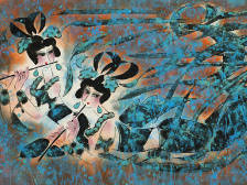 看展｜把《楚辞》融进画里，易至群“新楚风”画展亮相广州