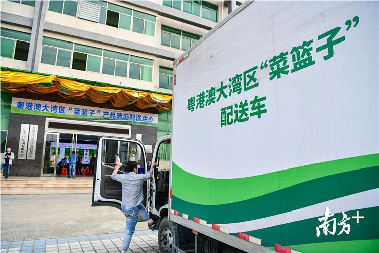 12月30日上午，位于清远市清城区源潭镇的粤港澳大湾区“菜篮子”产品清远配送中心正式开业。 记者 曾亮超 摄