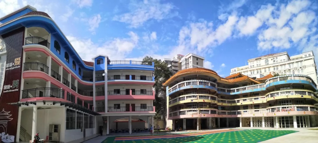 升级改造后的浈江区建国幼儿园。张伟杰 摄