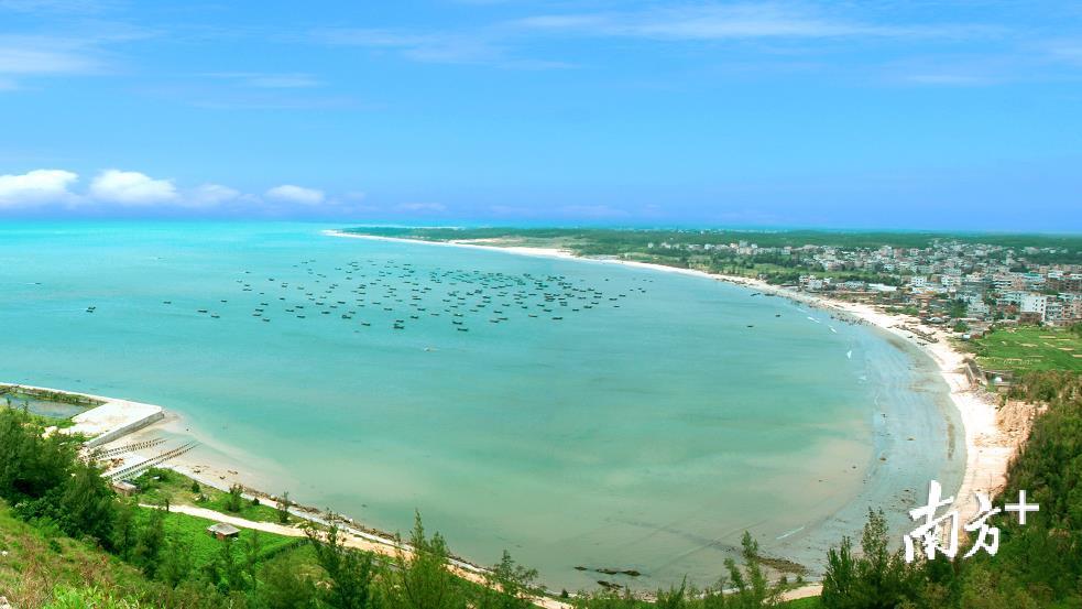 茂名美丽的海岸线。