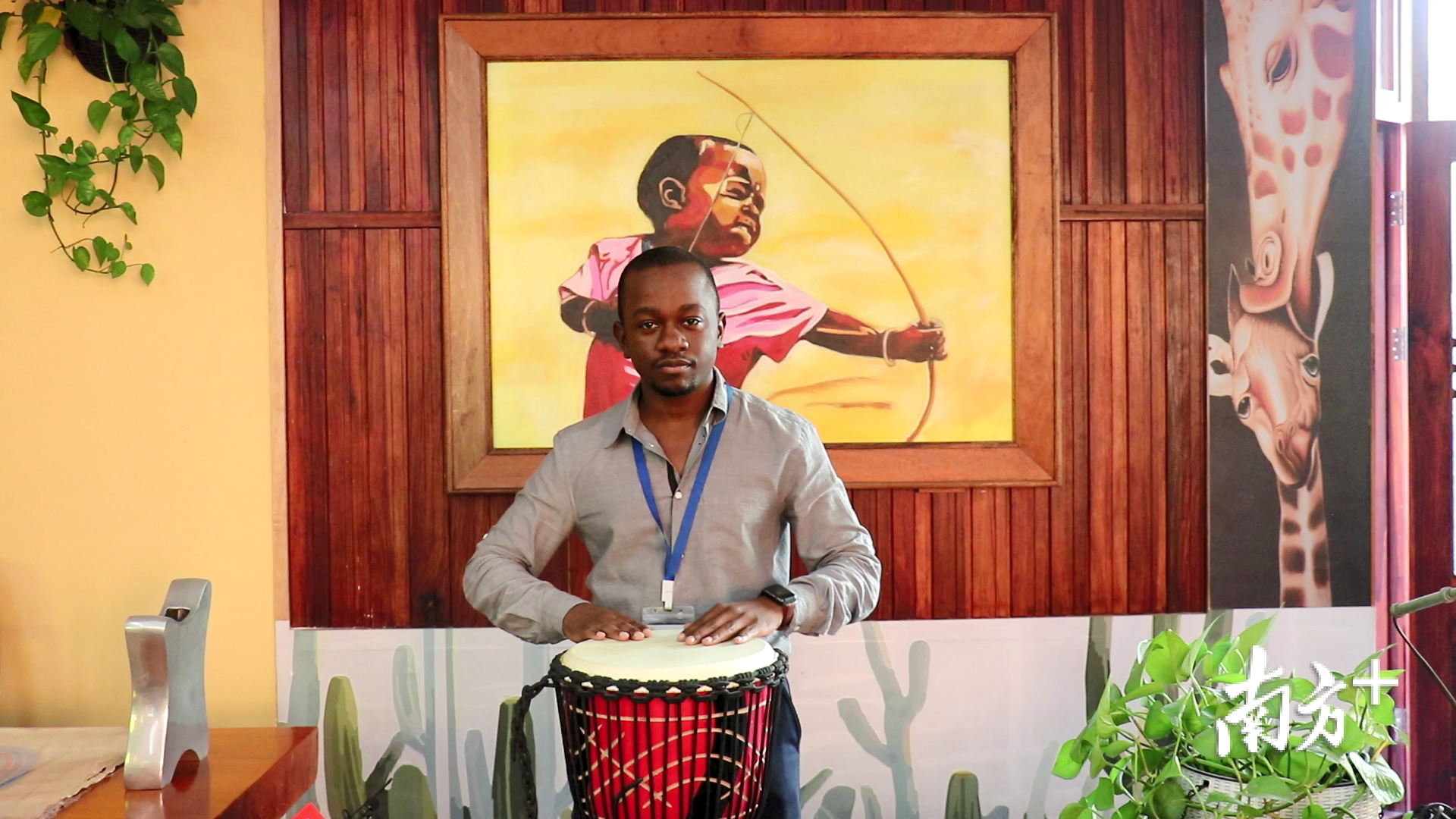 来自西非国家安哥拉的90后小伙子阿特。田人心 摄 来自西非国家安哥拉的90后小伙子阿特。田人心 摄