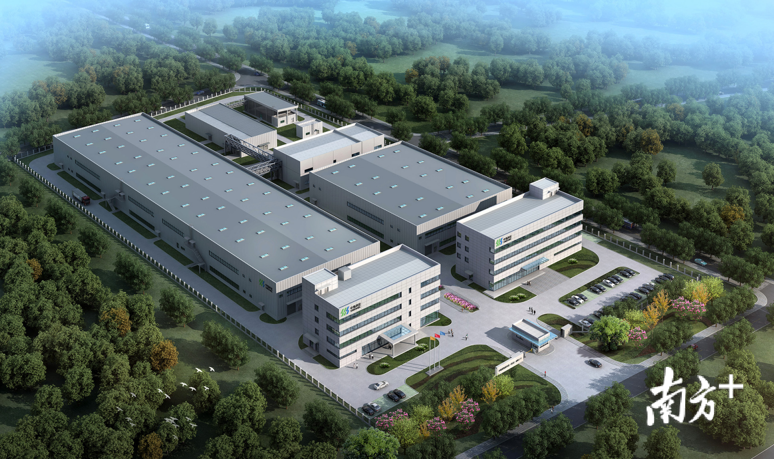 图为该项目厂区概念图.