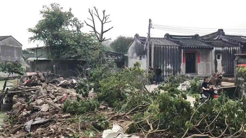 图为仙田二村整治中。