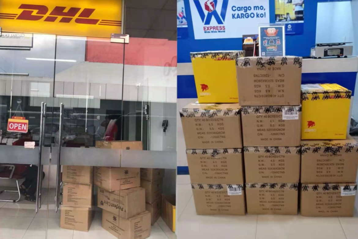 菲律宾口罩发货现场