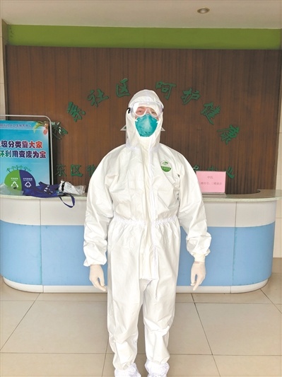 黄埔区云埔街社区卫生服务中心预防保健部负责人章哲强。广州日报全媒体记者何瑞琪摄