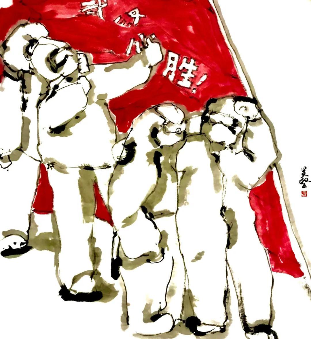 吴坚《武汉加油》