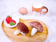 在+学做菜〡元气清晨从学做一颗可可蘑菇开始