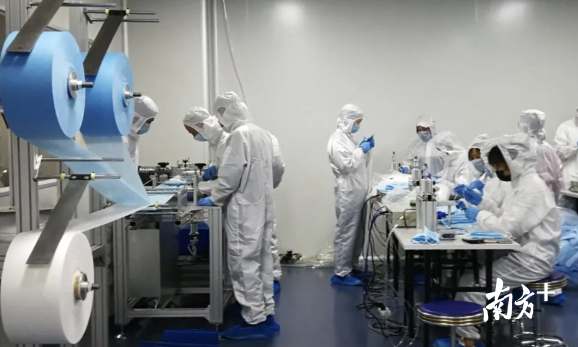 碧沃丰口罩生产基地投产。受访者供图 碧沃丰口罩生产基地投产。受访者供图