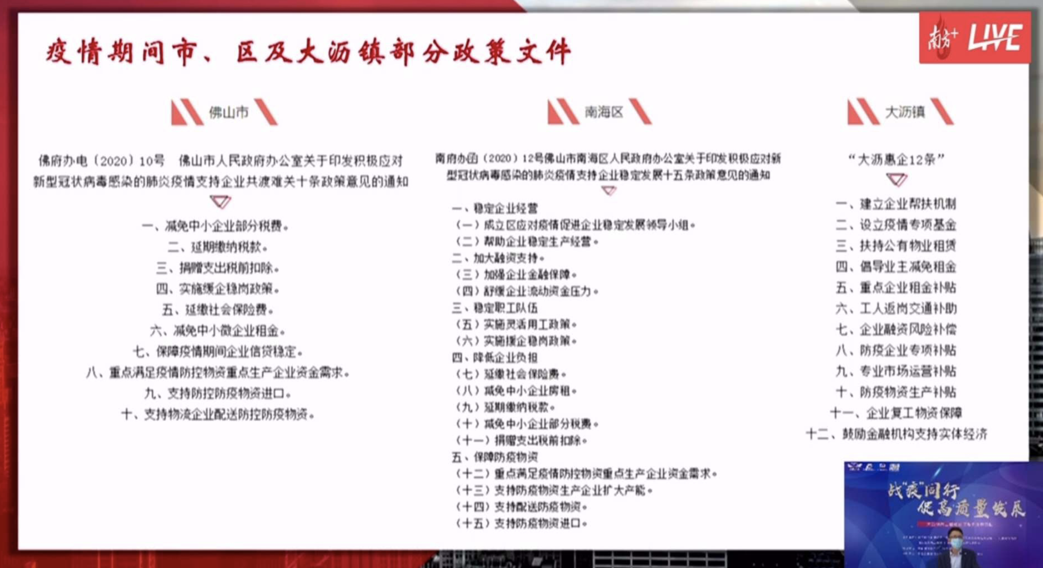 直播截图。