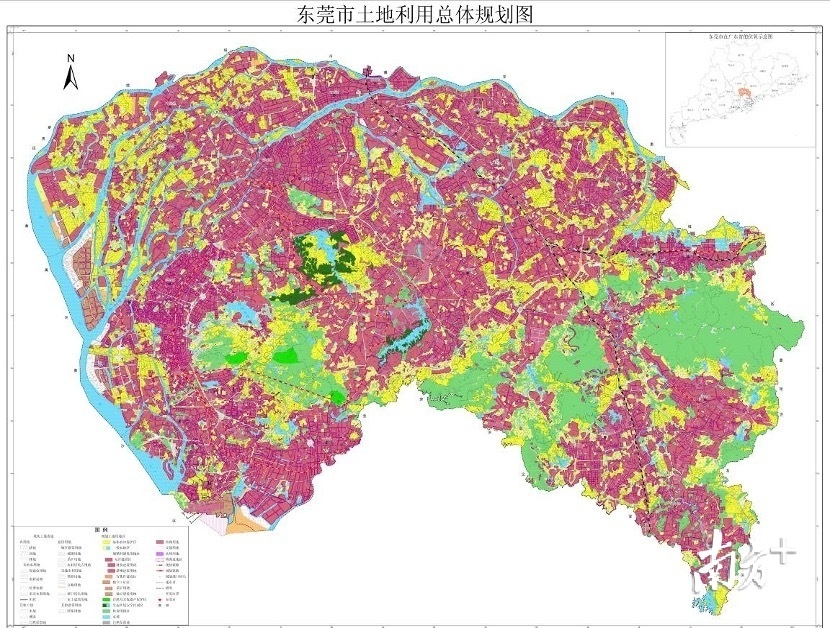 东莞市土地利用总体规划图（2006-2020年）