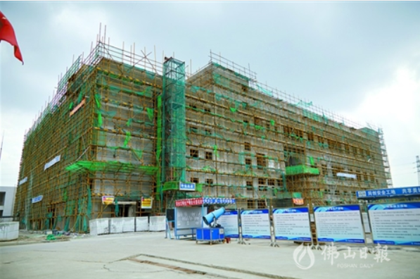 2月28日,广东泰极动力科技有限公司项目施工现场。/佛山日报记者吕润致摄 2月28日,广东泰极动力科技有限公司项目施工现场。/佛山日报记者吕润致摄