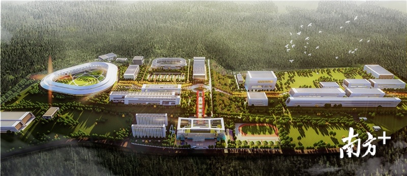 两大科学装置项目最新效果图首次公开。项目业主方惠州离子科学研究中心供图
