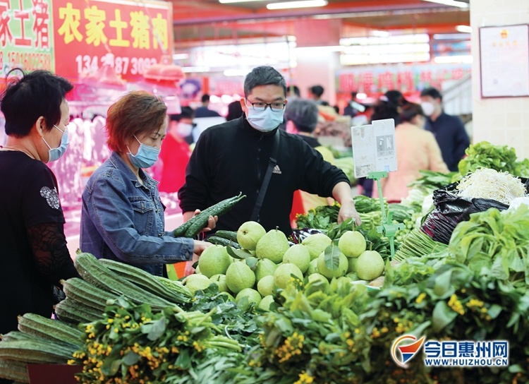 惠州农产品供应足,价格稳