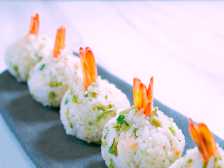 在+学做菜〡城市便当：香椿鲜虾饭团