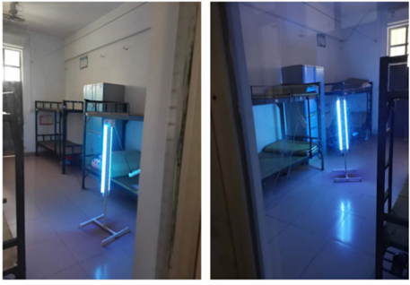 顺德区罗定邦中学对学生宿舍进行定期紫外线消毒。 顺德区罗定邦中学对学生宿舍进行定期紫外线消毒。
