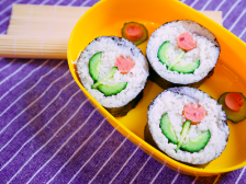 在+学做菜〡城市便当：花朵寿司