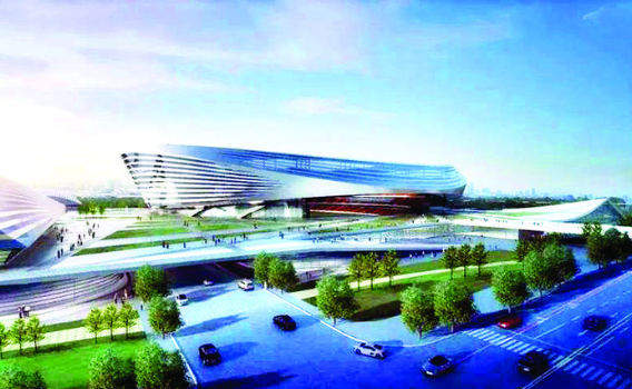 广东·兰海国际体育运动基地室内训练场馆规划图。