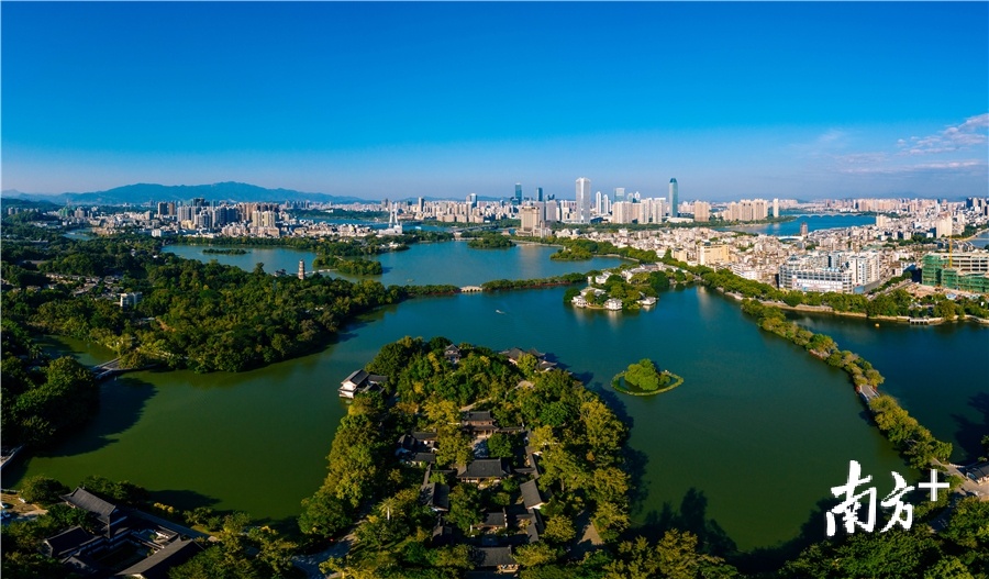 串起惠州文脉的惠州西湖早已与这座城市融为一体。
