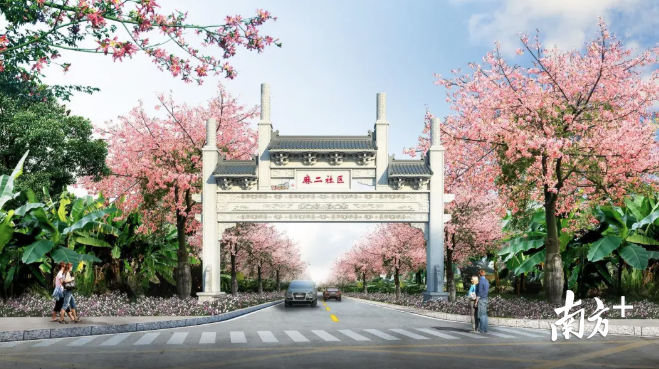 麻二社区，还原岭南水乡景色