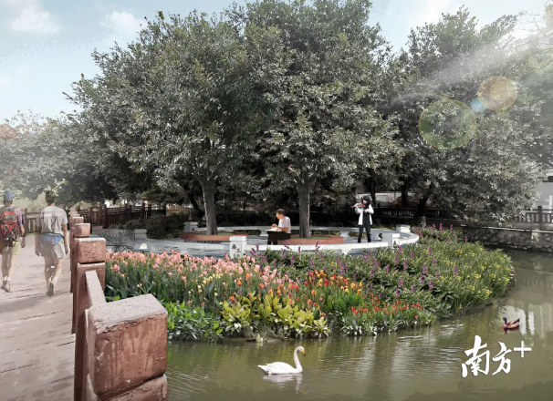 麻二社区，还原岭南水乡景色