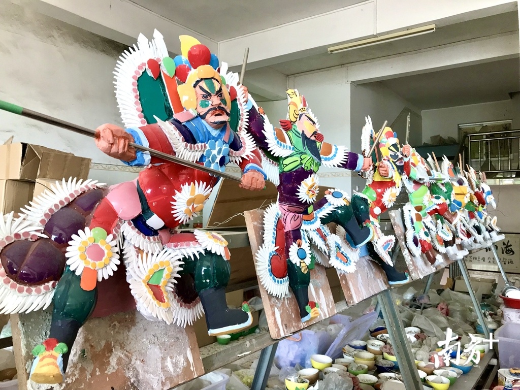 大寮嵌瓷是大寮村的国家级非遗项目。杨立轩摄