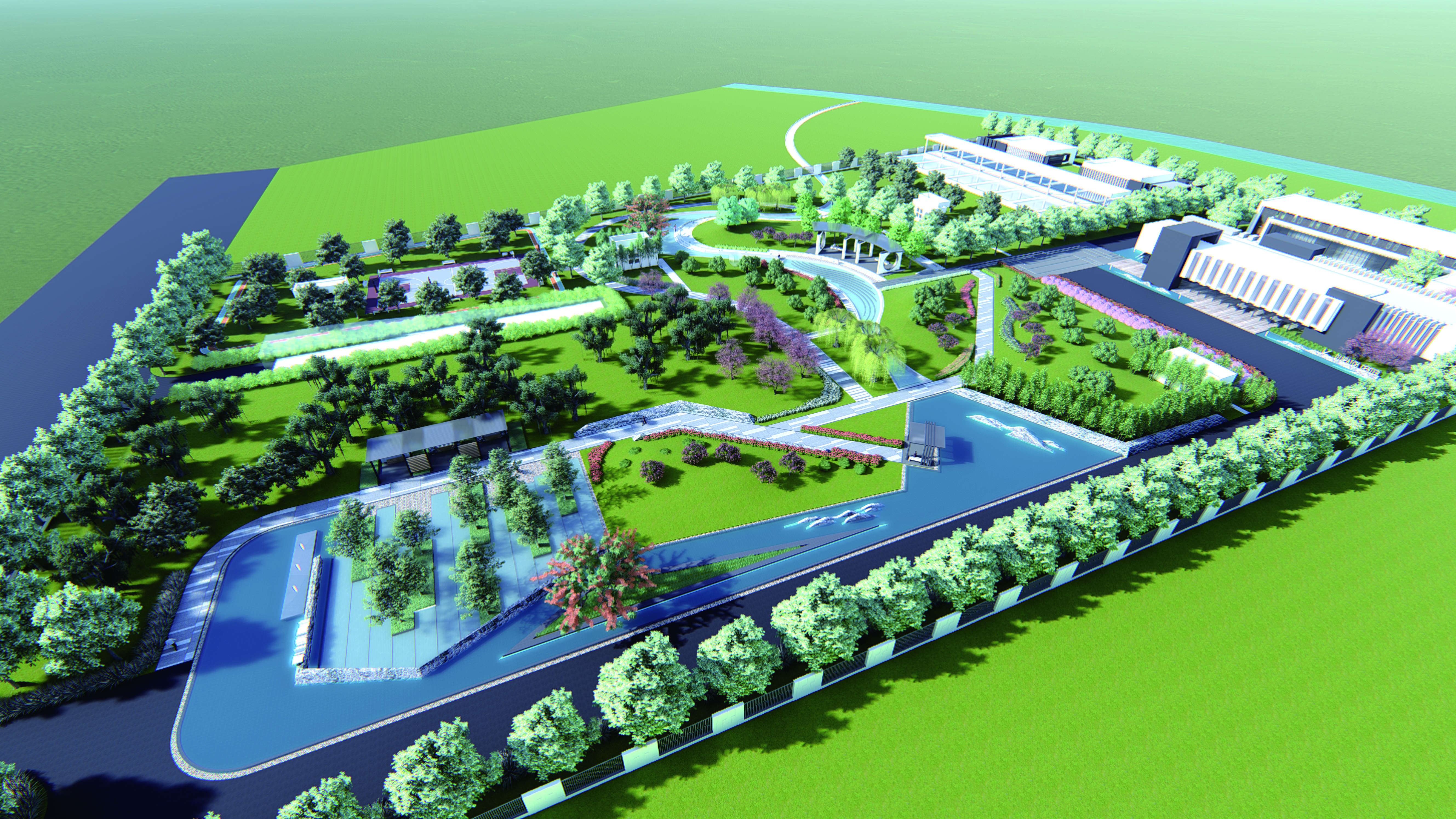 大观净水厂总彩平面图 大观净水厂总彩平面图