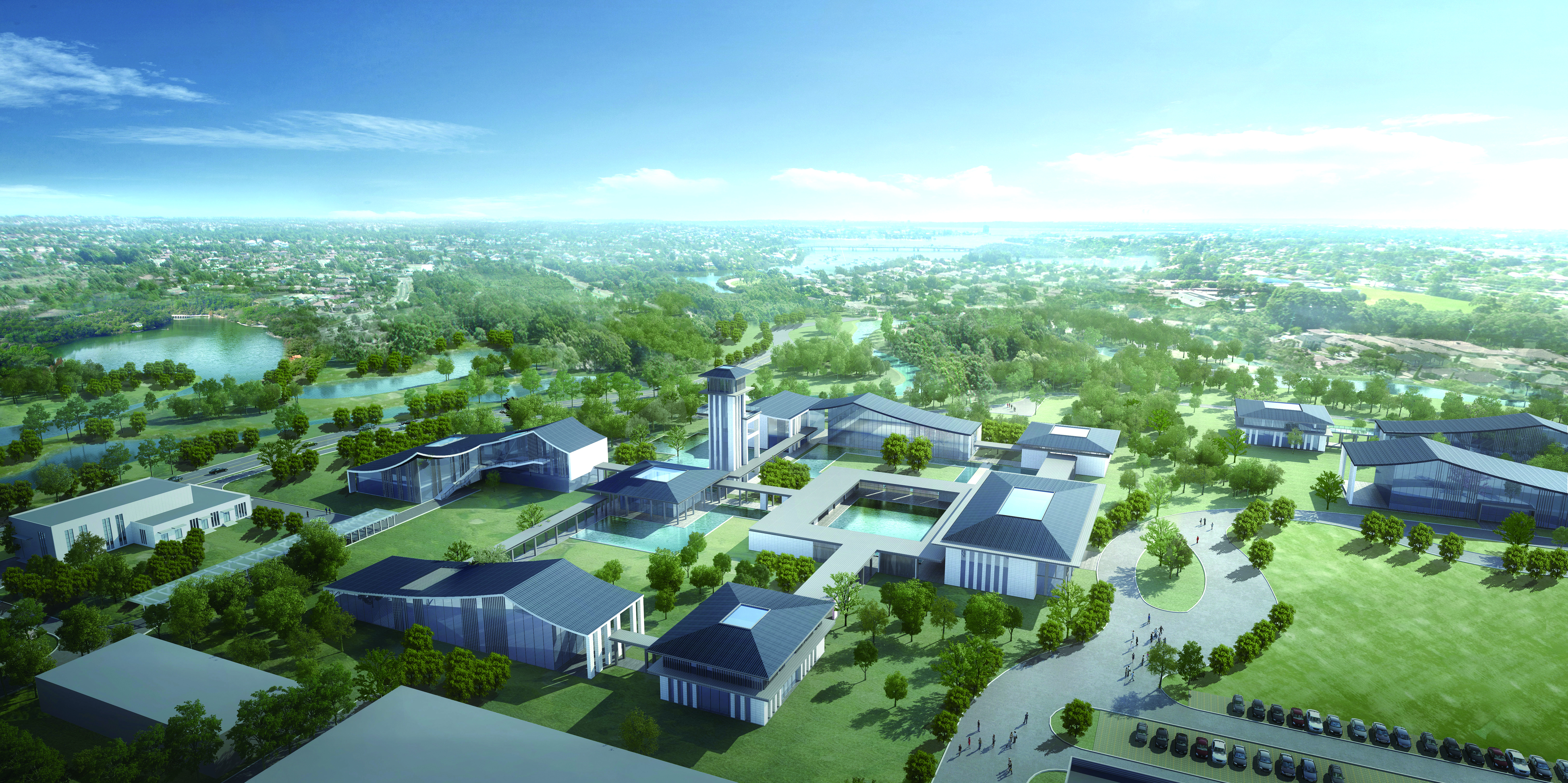 沥滘污水处理厂三期总彩平面图 沥滘污水处理厂三期总彩平面图