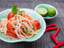 在+学做泰国菜〡简单两步，做一道清爽青木瓜沙律