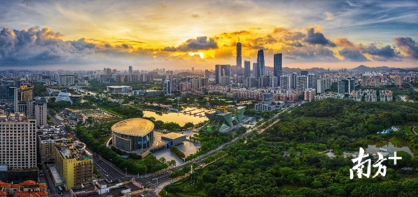 东莞中心城区航拍图 东莞中心城区航拍图