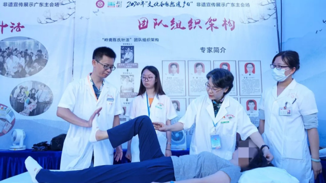 2020年“文化和自然遗产日”,群众零距离感受“岭南陈氏针法”特色