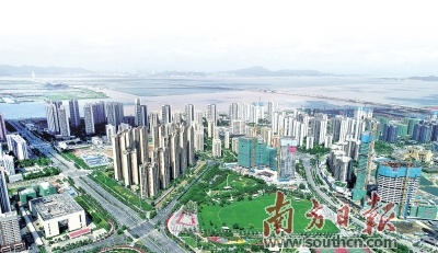 金湾区将突出宜居宜业宜游,打造生态新城,奋力建设珠海城市新中心。图为金湾航空城。 关铭荣 摄 金湾区将突出宜居宜业宜游,打造生态新城,奋力建设珠海城市新中心。图为金湾航空城。 关铭荣 摄