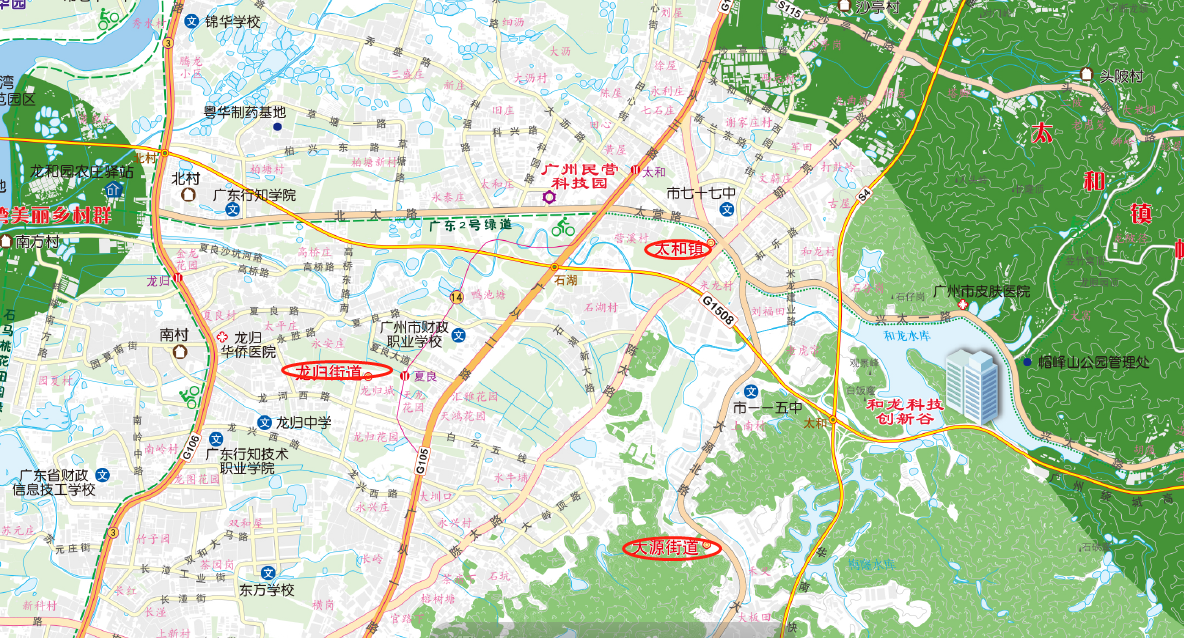 重磅广州白云大源街龙归街成立太和镇一分为三