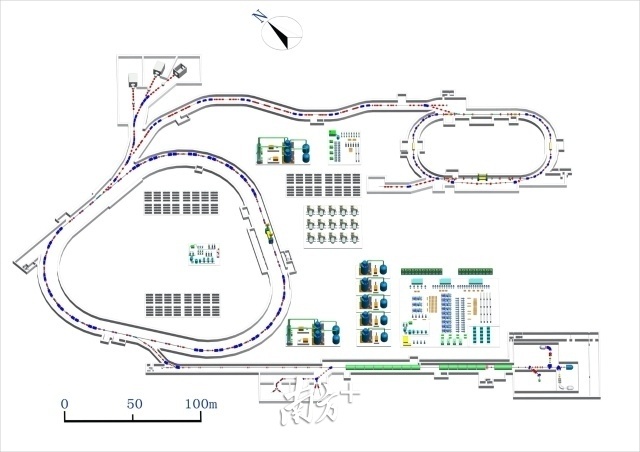 强流重离子加速器装置结构图。