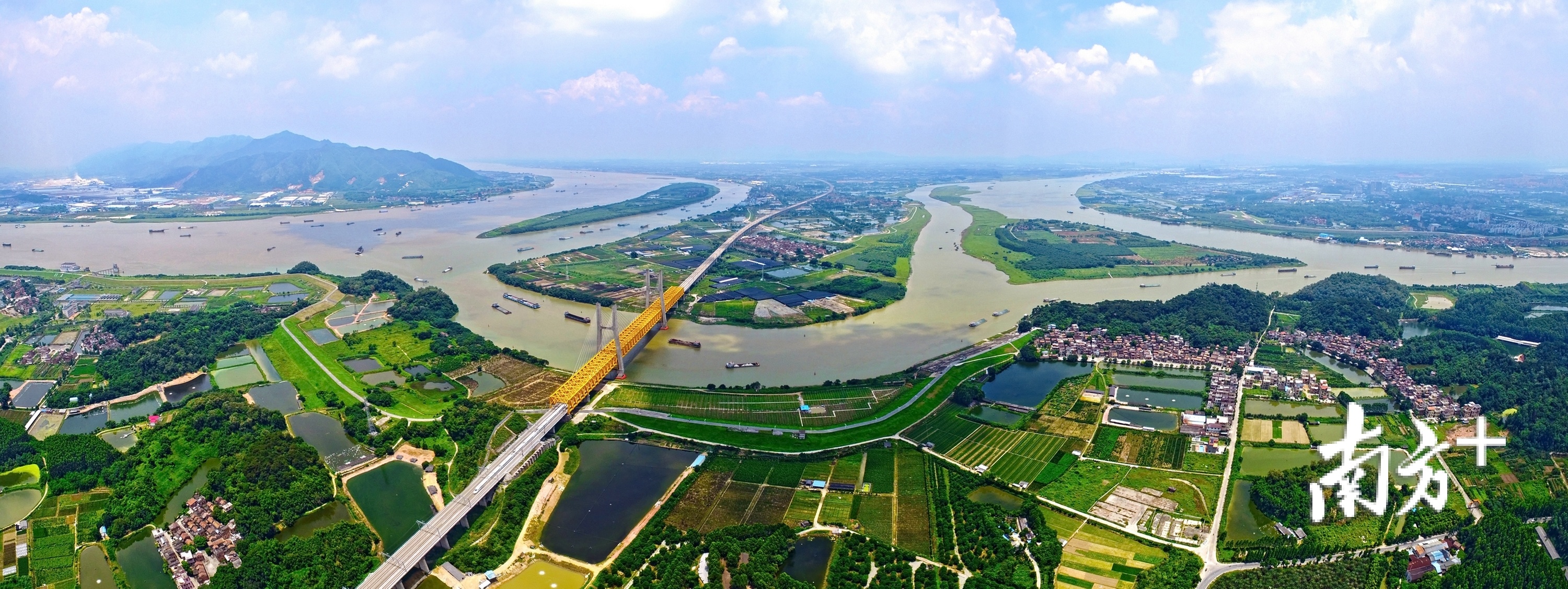 三江汇流胜景。资料图片。