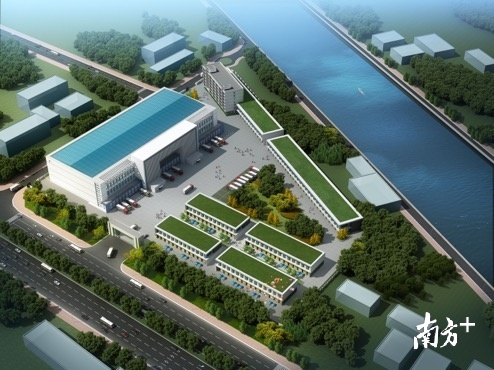 粤港澳大湾区（广东）绿色农产品生产供应基地效果图。