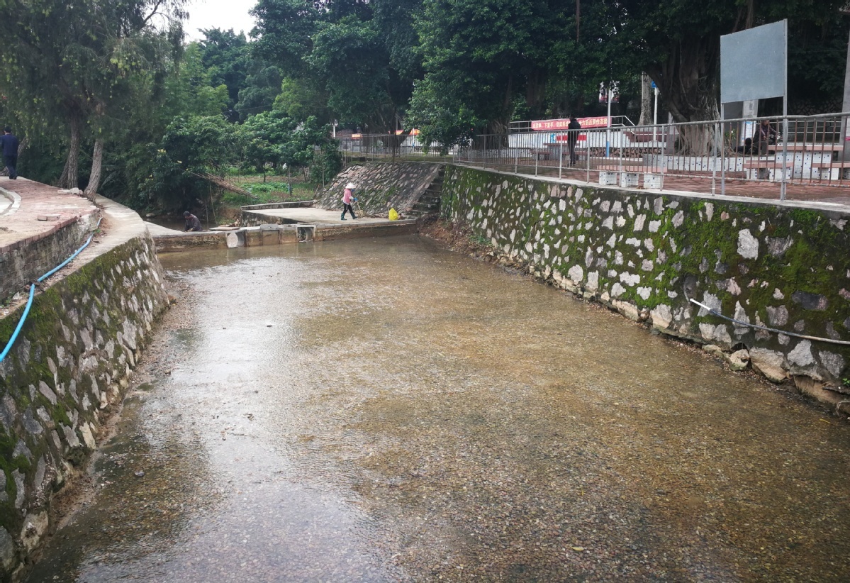 斗门大濠冲村1.5公里长黑臭水体“脱胎换骨”